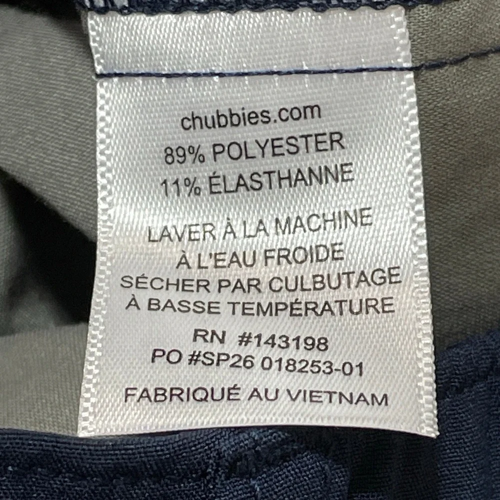 NWT Chubbies Everywear Shorts Men's XL Navy Blue 6 Inseam Casual